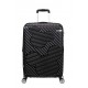 American Tourister MICKEY CLOUDS négykerekű fekete bővíthető közepes bőrönd 147088-A104