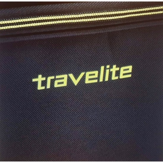 Travelite BASICS fekete-zöld gurulós utazótáska 96277