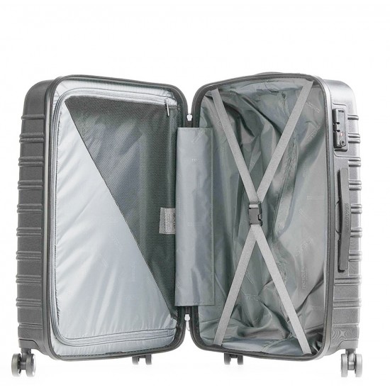 American Tourister ACTIVAIR négykerekű ezüst nagy bőrönd